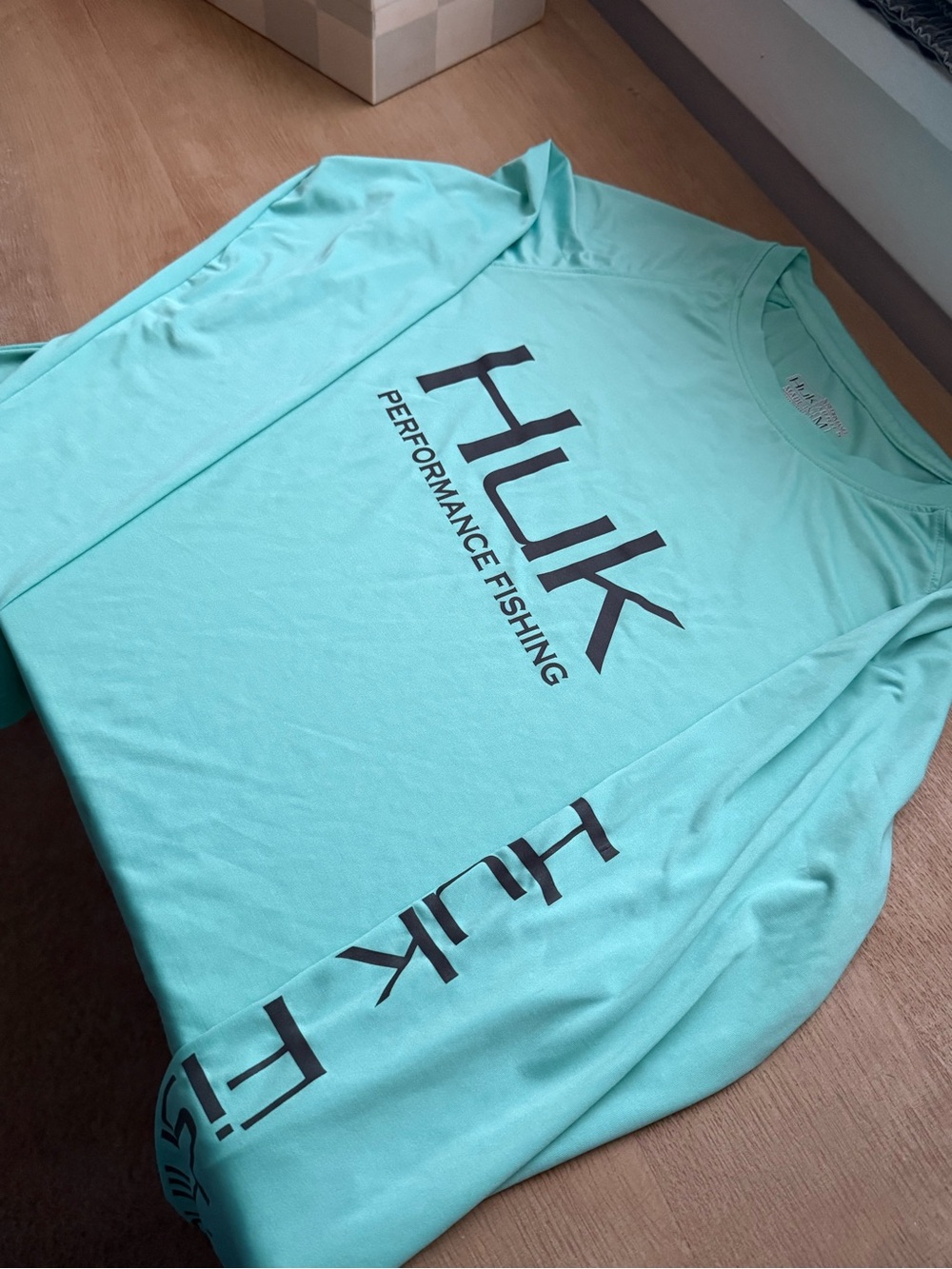 Huk Performance Fishing Short Sleeve Shirt - Aqua Teal